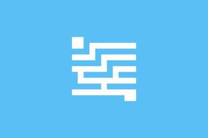 Abstract square technology logo vector