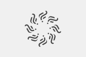 Abstract circle geometric vector