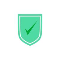 Shield with checkmark. Security shields with tick. Protection approve sign. vector