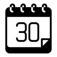 Month Time and Date icon illustration vector