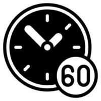 Second Time and Date icon illustration vector