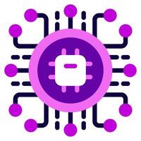 Circuit Cyber punk icon illustration vector