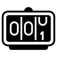 Countdown Time and Date icon illustration vector