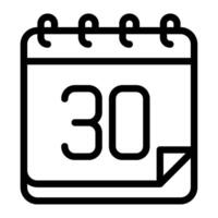 Month Time and Date icon illustration vector