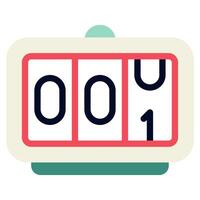 Countdown Time and Date icon illustration vector