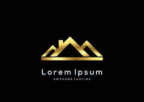 Luxury real estate logo vector