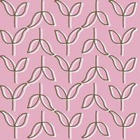 carving design or motif to be printed on fabric or product boxes with natural plant motifs, such as leaves, twigs, trees, wood, stones and others, all look beautiful and natural, eps vector