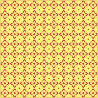 beautiful abstract flowers with dominant red pink color and bright yellow background vector