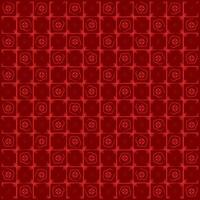 Batik pattern with multiple square with simple ornaments and dark red background vector