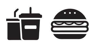 Food and Drink Icons Set vector