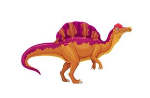 Oxalaia prehistoric dinosaur isolated dino reptile vector