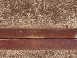 Old iron texture on vintage cement floor style photo