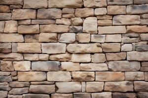 Vibrant Stone Wall with Multi-Colored Stones Textured Masonry and Natural Stonework for Architectural Design and Rustic Wall Aesthetics photo