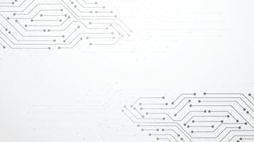 Abstract circuit board background. Futuristic gray technology background, Electronic motherboard, Abstract background with High-tech technology texture. White background connection circuit system vector