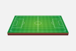 Isometric icon of a soccer field. vector