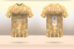 Orange jersey design abstract pattern background vector
