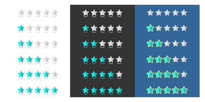 Rating star for web design and aplication vector