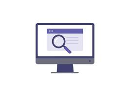 Web Browser Search Page vector