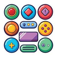 Creative Button Collection for Websites vector