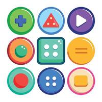 Essential Web Buttons for Your Site vector