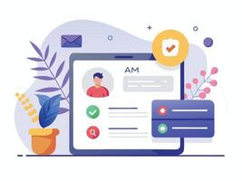 Sign Up and Log In Wireframe Design vector