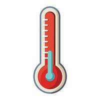 Thermometer Symbol, Temperature Scale Icon Design vector