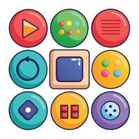 Diverse Button Set for Websites vector