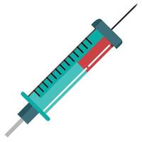 White Background Syringe Injection Graphic vector
