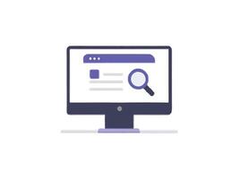 Web Browser Search Page vector