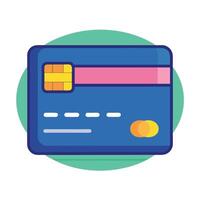 White Background with Debit and Credit Card Illustrations vector