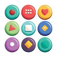 Web Button Library for Designers vector