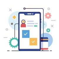 Illustration of Completed Checkmark for UI vector