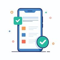 Completed Status Symbol for UI Design vector