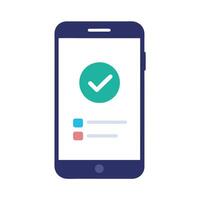 Illustration of Completed Checkmark for UI vector