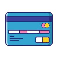 Debit and Credit Card Designs on White Backdrop vector