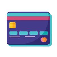 Debit Card and Credit Card Graphics on White Background vector
