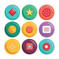 Custom Button Collection for Websites vector