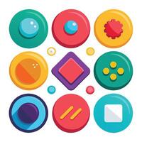 Web Button Assortment for Your Site vector