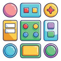 Website Button Compilation vector