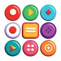 Complete Button Set for Websites vector