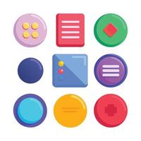 Website Button Collection vector
