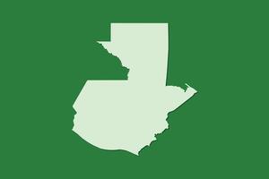 Guatemala map with single land area using green color on dark background vector