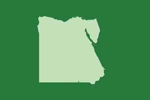 Egypt map with single land area using green color on dark background vector