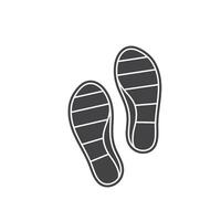 shoe print icon element design template vector