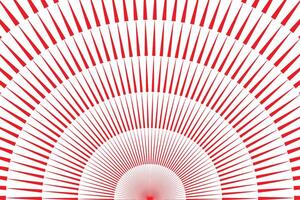 simple abstract creative thin to thick red color geometric halfline pattern a red and white spiral in a room with a red and white striped design vector