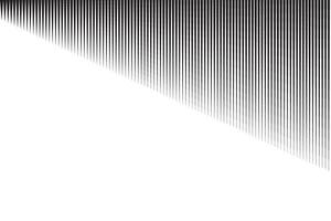 simple abstract creative thin to thick small to big vertical line pattern a black and white background with a black line vector