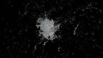 Water Splash in Black Background video