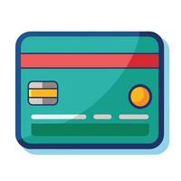 Debit Card and Credit Card Graphics on White Background vector