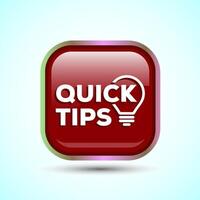 Tips Icon Button Design Illustration Tips And Tricks Icon2 vector