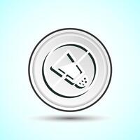 Low Sodium Icon Button Design vector